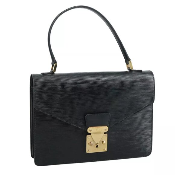 LOUIS VUITTON Epi Concorde Hand Bag Black M52132 LV Auth 109235